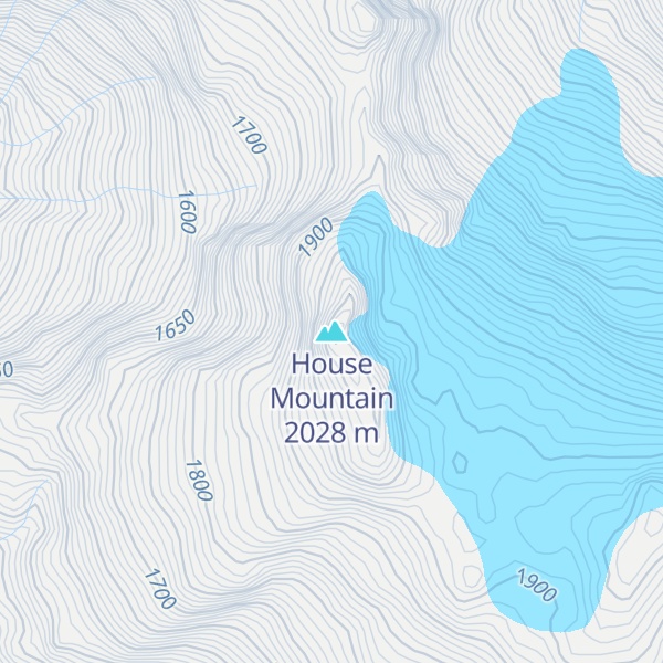 Map of House Mountain