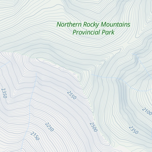 Map of Beauchamp Peak