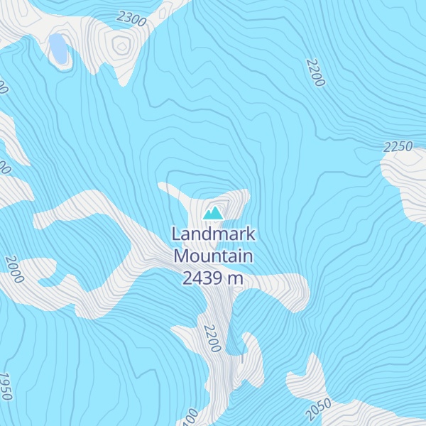 Map of Landmark Mountain