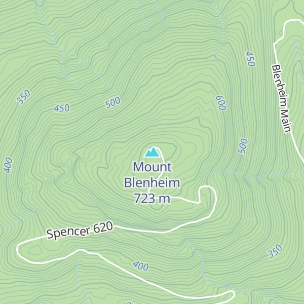 Map of Mount Blenheim