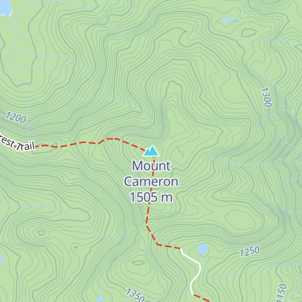 Map of Mount Cameron