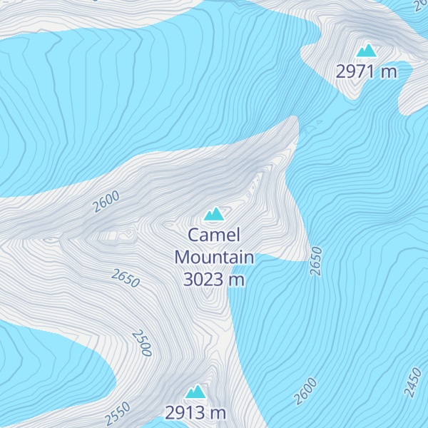Map of Camel Mountain