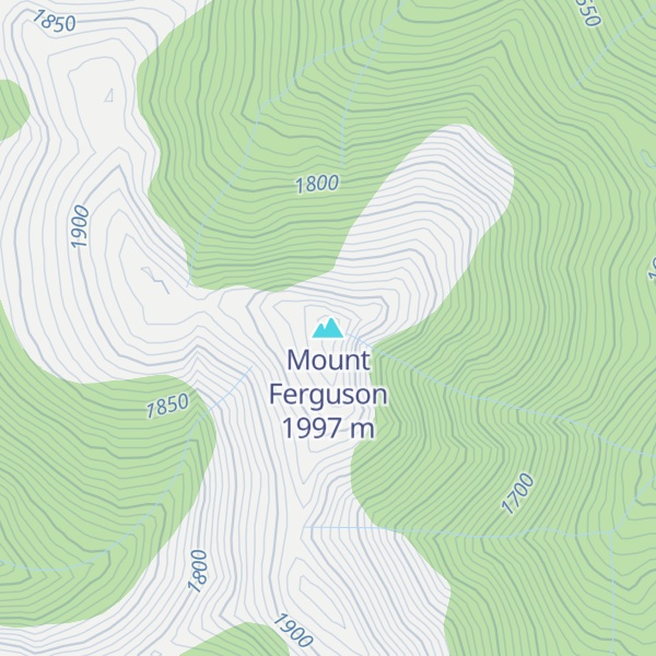 Map of Mount Ferguson