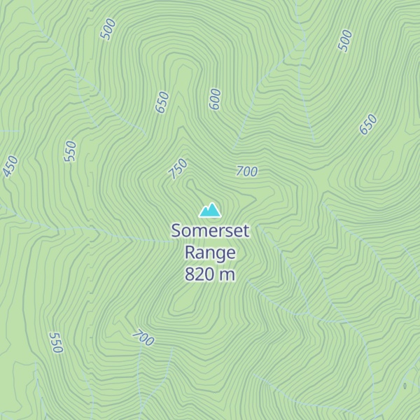 Map of Somerset Range