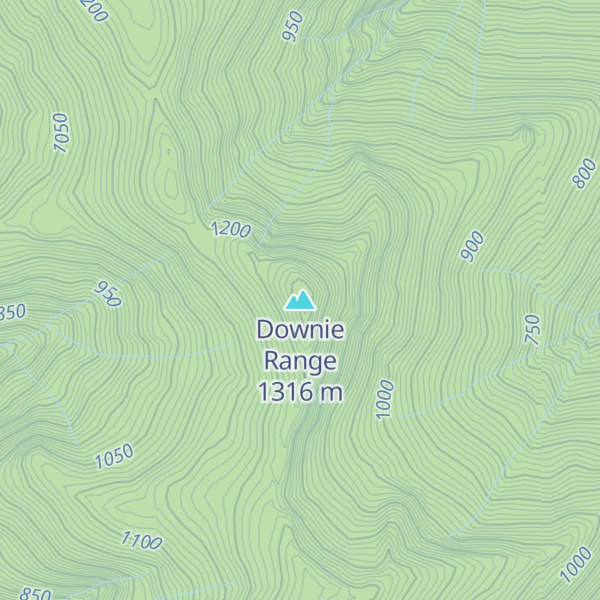 Map of Downie Range