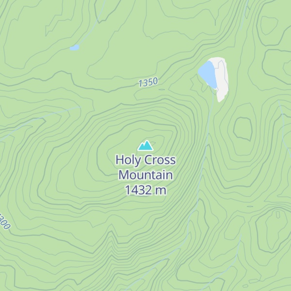 Map of Holy Cross Mountain