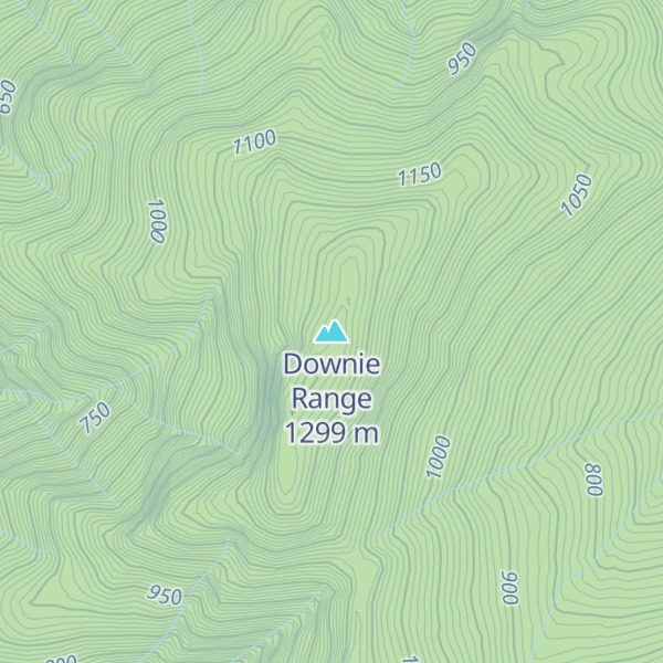 Map of Downie Range