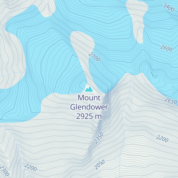 Map of Mount Glendower