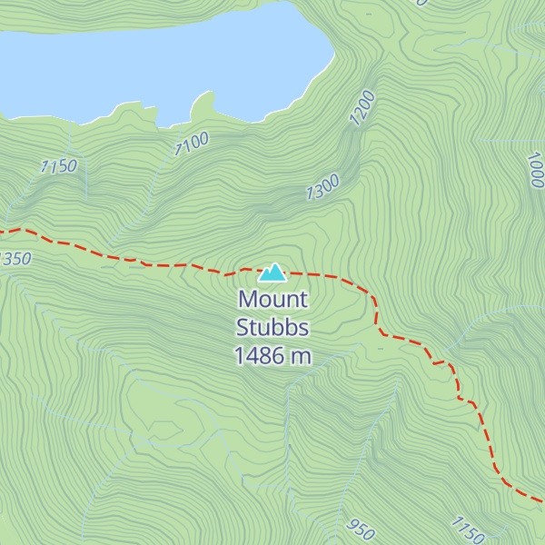 Map of Mount Stubbs