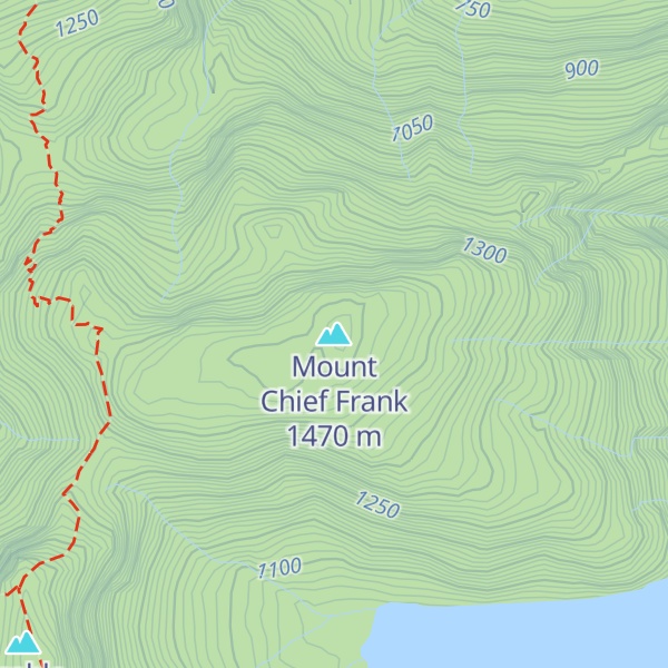 Map of Mount Chief Frank
