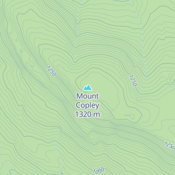 Map of Mount Copley