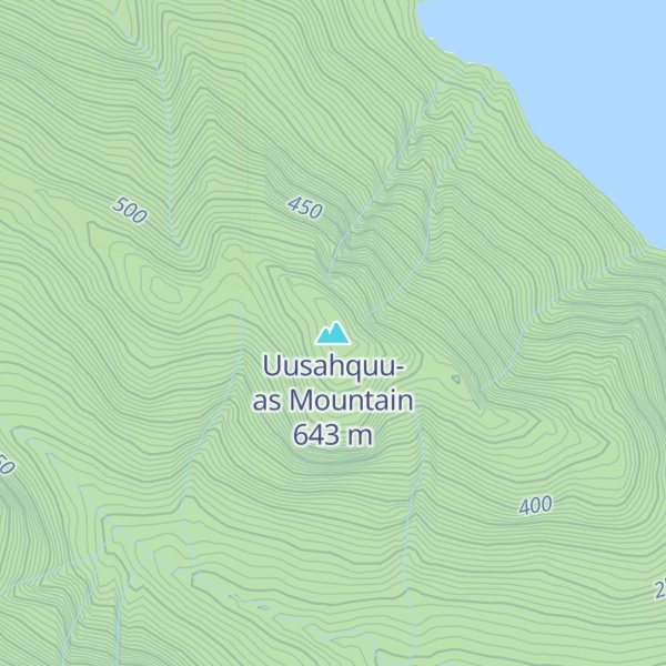 Map of Uusahquu-as Mountain