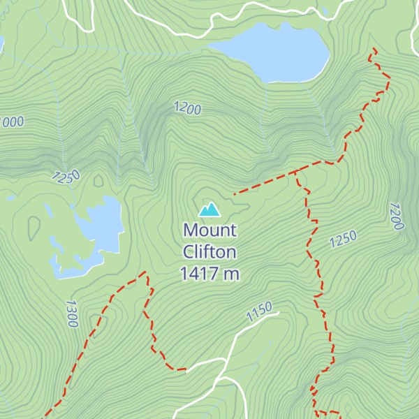 Map of Mount Clifton