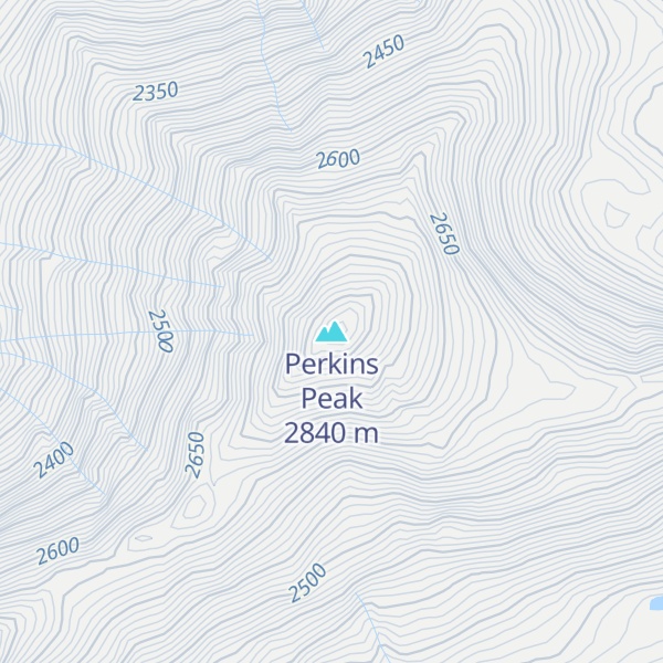 Map of Perkins Peak
