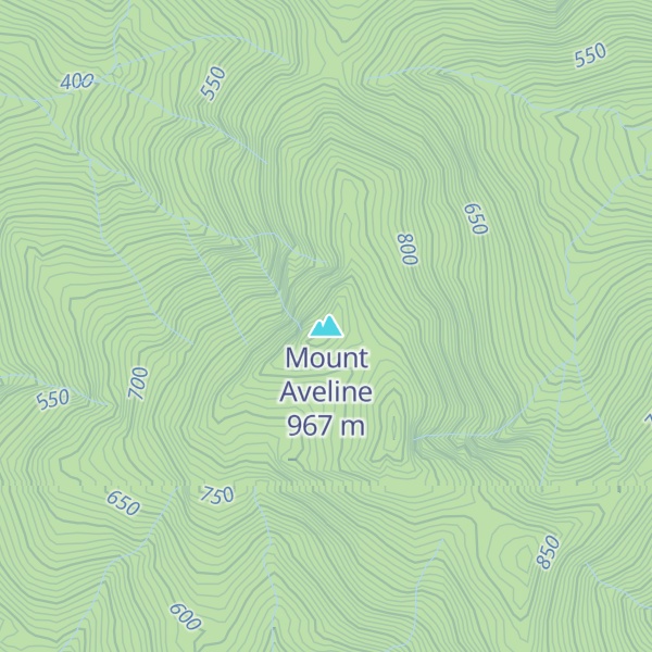 Map of Mount Aveline
