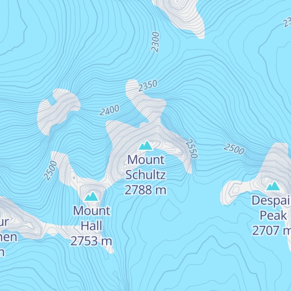Map of Mount Schultz
