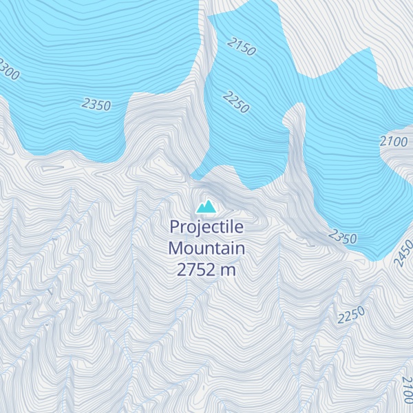 Map of Projectile Mountain