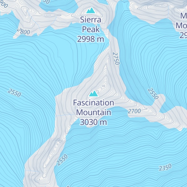 Map of Fascination Mountain