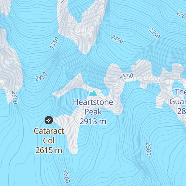 Map of Heartstone Peak