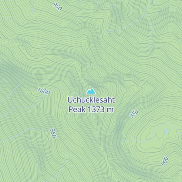 Map of Uchucklesaht Peak