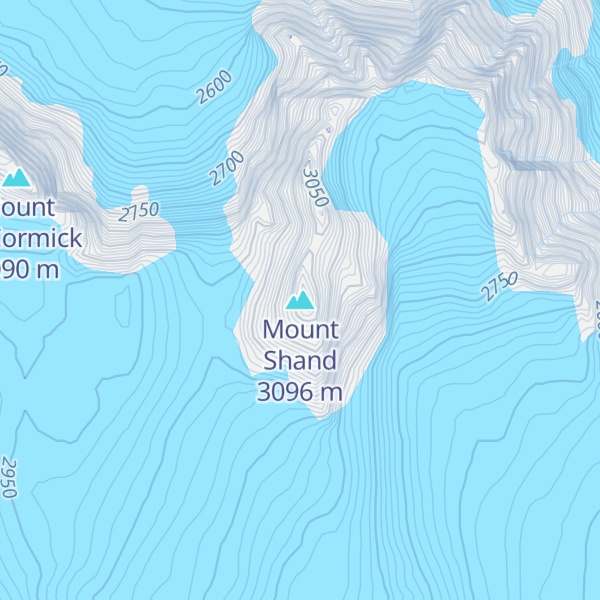 Map of Mount Shand