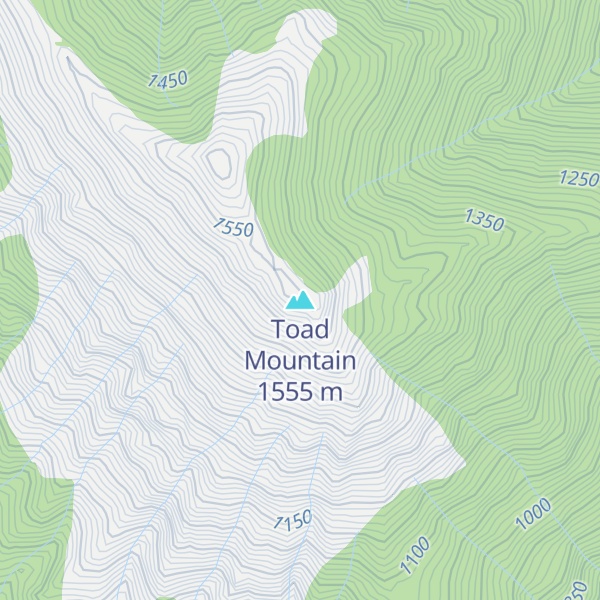 Map of Toad Mountain