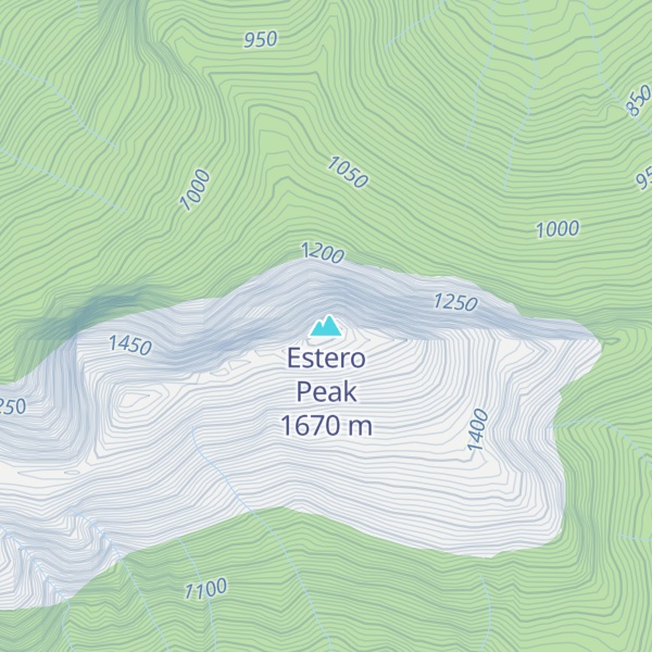 Map of Estero Peak