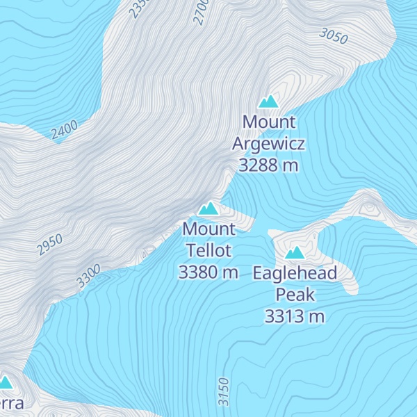 Map of Mount Tellot