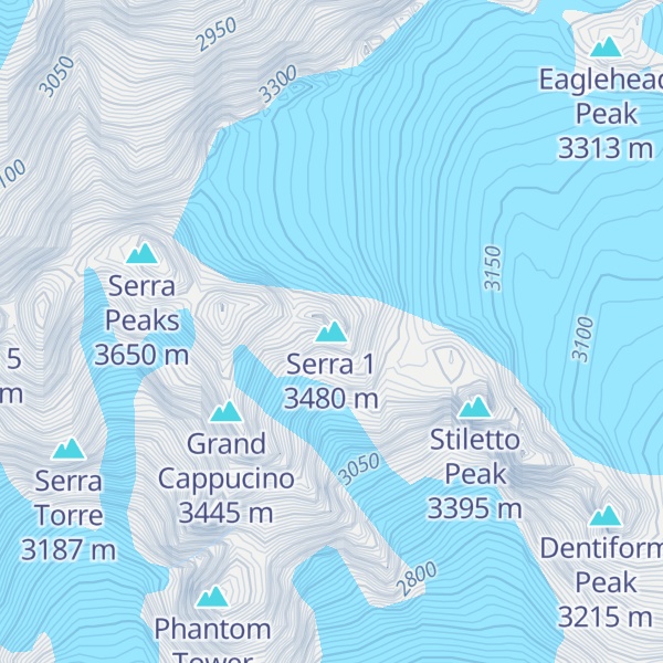 Map of Serra 1