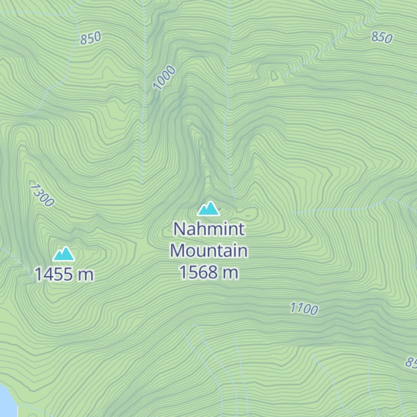 Map of Nahmint Mountain