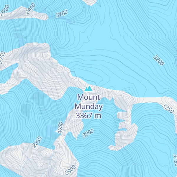 Map of Mount Munday