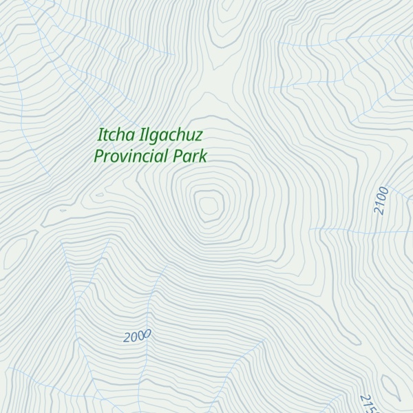 Map of Mizzen Mountain