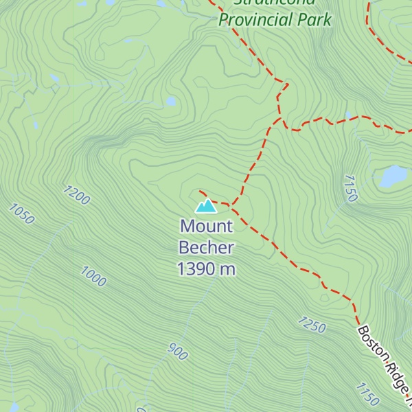 Map of Mount Becher