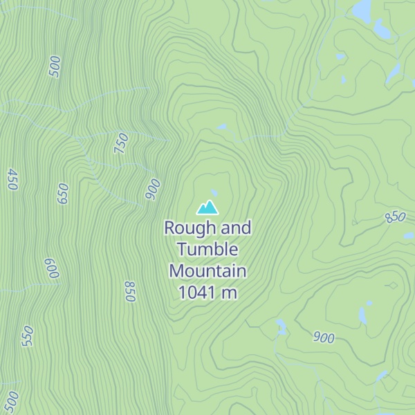 Map of Rough and Tumble Mountain
