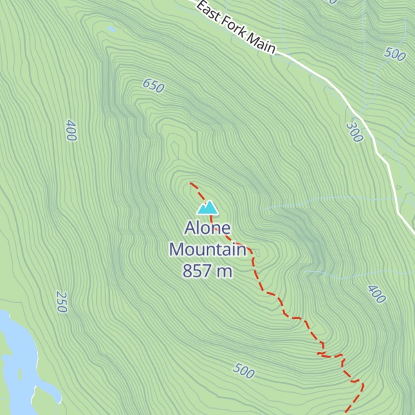 Map of Alone Mountain