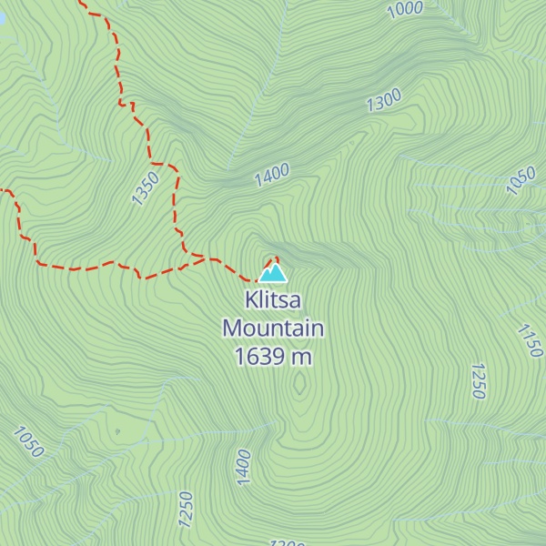 Map of Klitsa Mountain