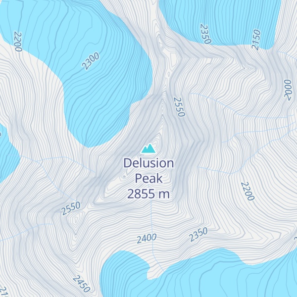 Map of Delusion Peak