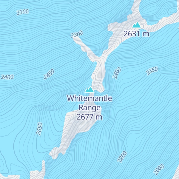 Map of Whitemantle Range