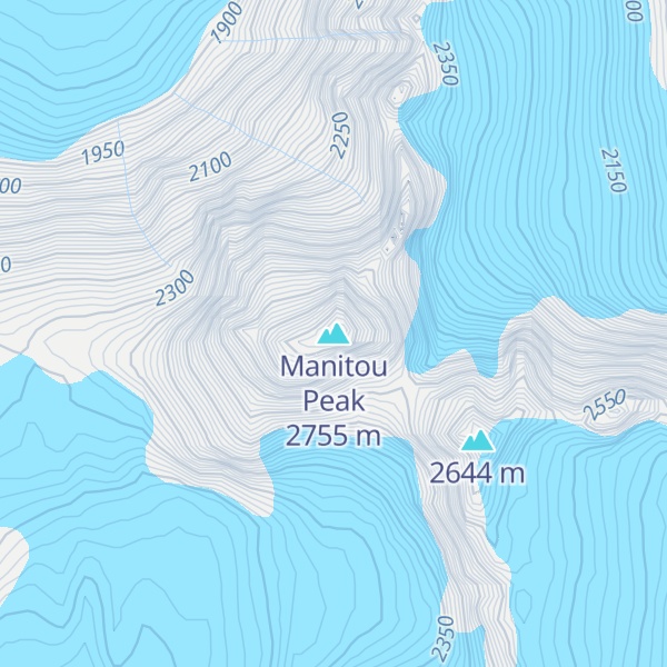 Map of Manitou Peak