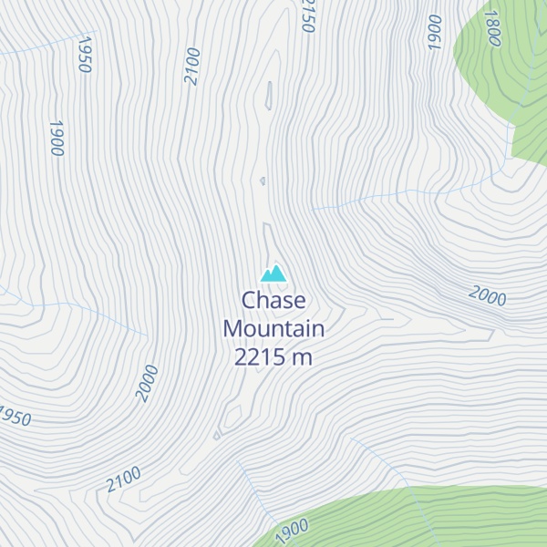 Map of Chase Mountain