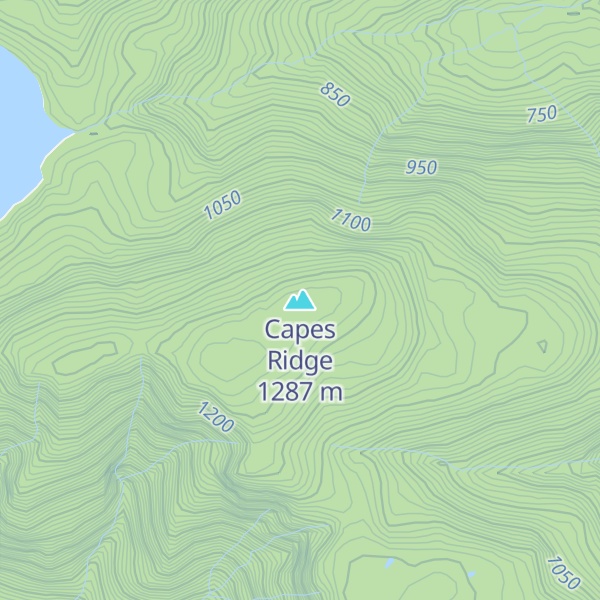 Map of Capes Ridge