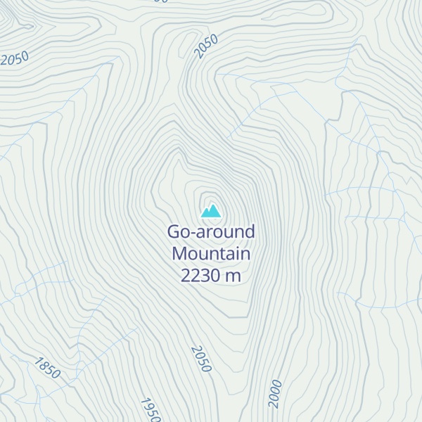 Map of Go-around Mountain