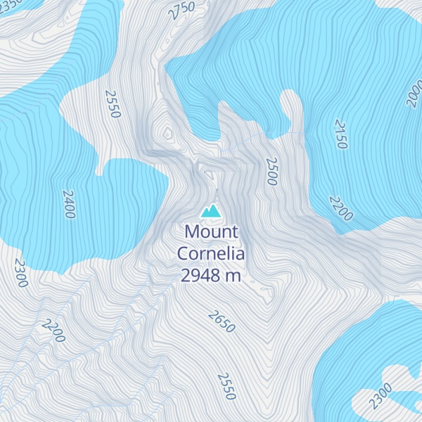 Map of Mount Cornelia