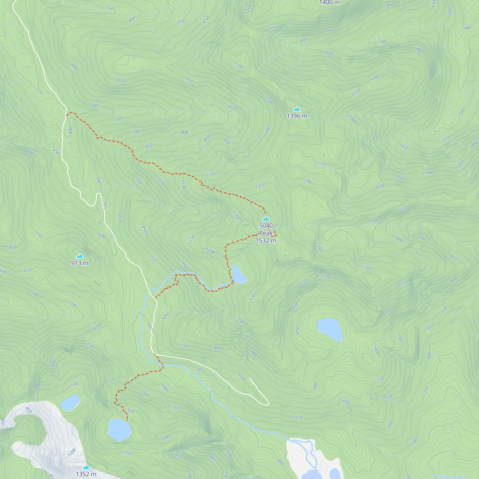 Hišimy̓awiƛ (5040 Alpine Hut) map