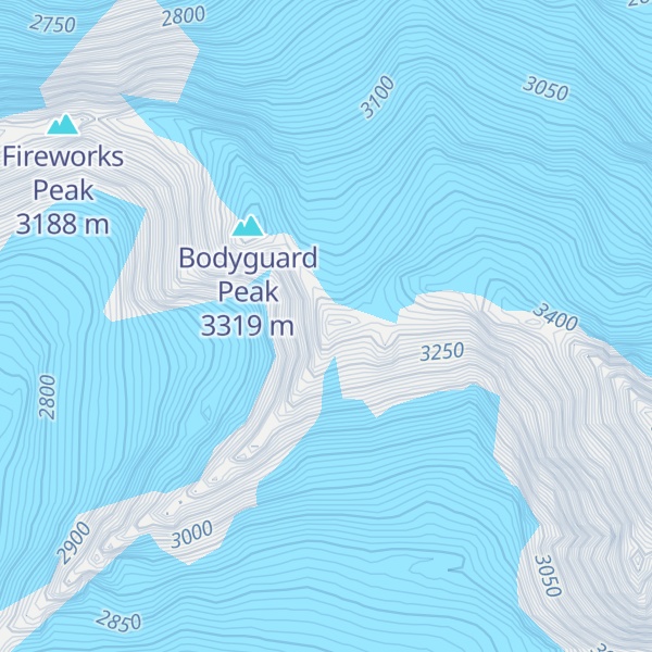 Map of Councillor Peak
