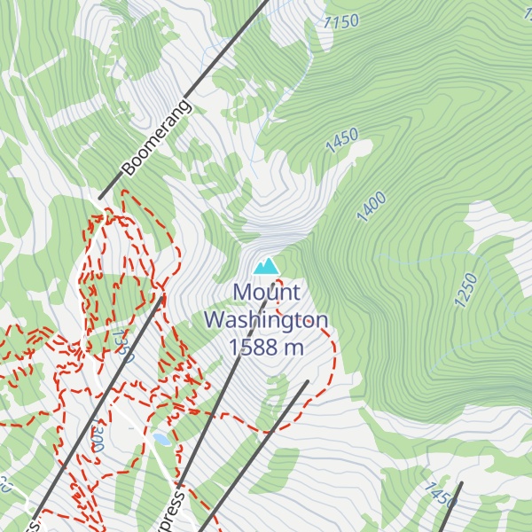 Map of Mount Washington