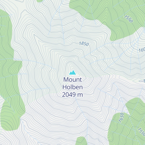 Map of Mount Holben