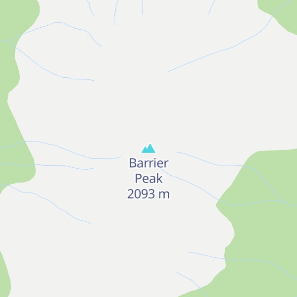 Map of Barrier Peak