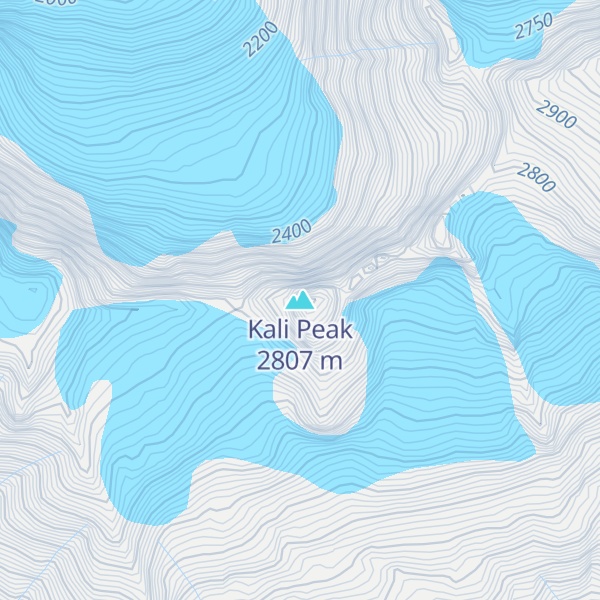 Map of Kali Peak