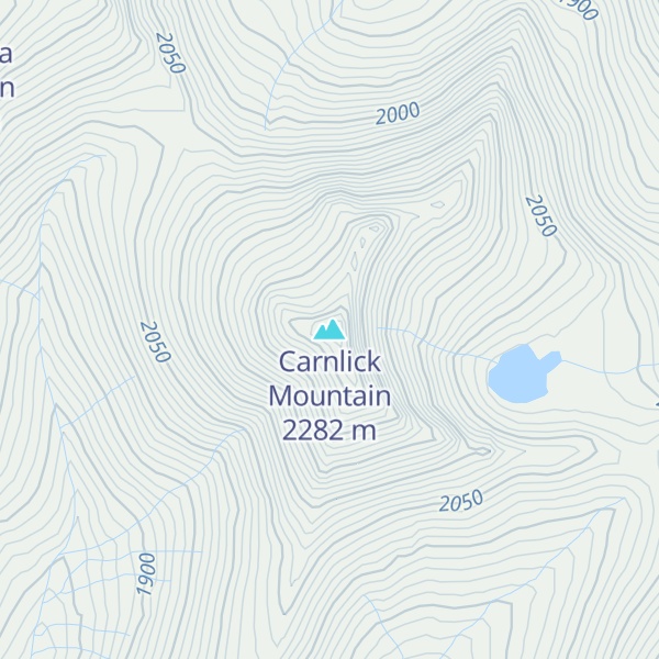 Map of Carnlick Mountain